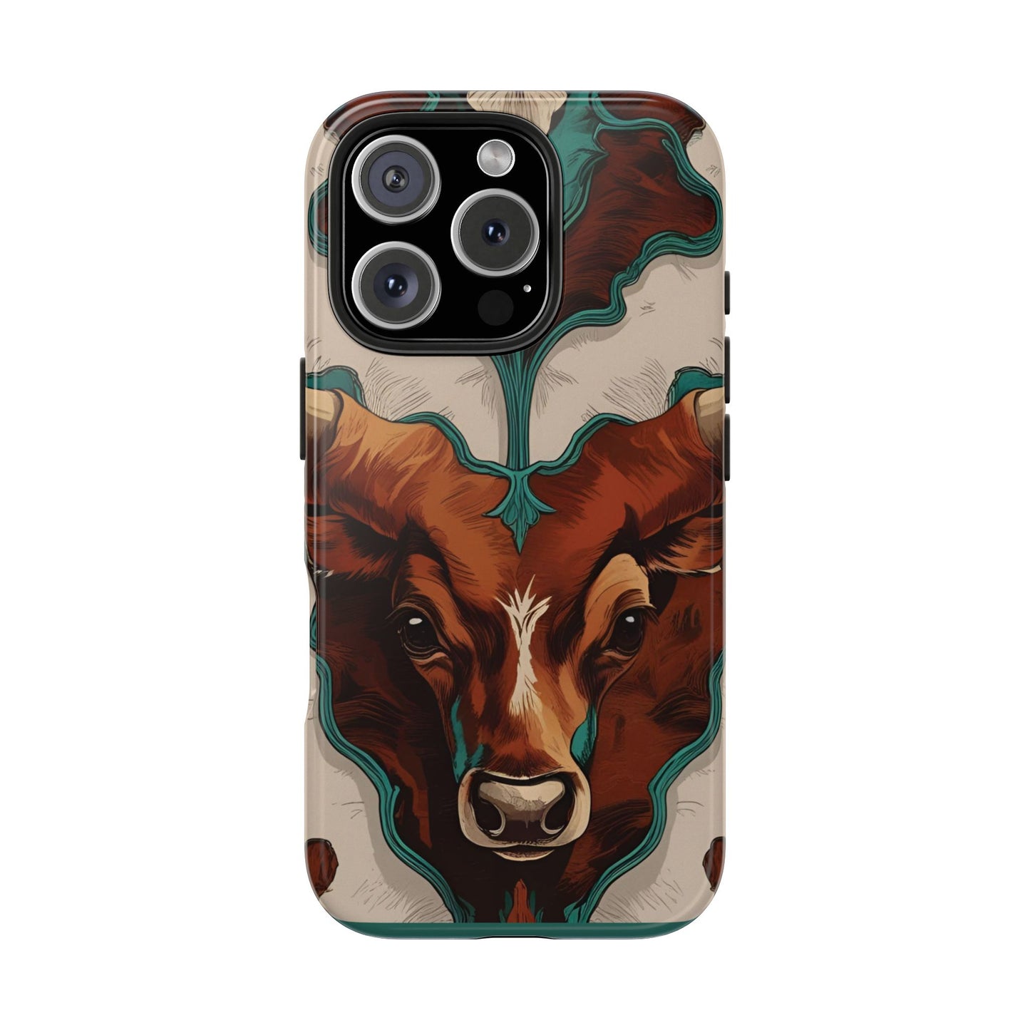 Western Longhorn Bull Phone Case