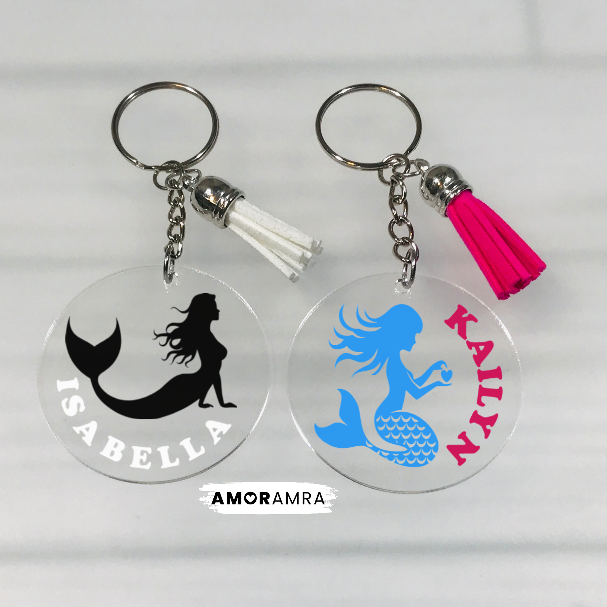Personalized Mermaid Keychain - Amor Amra