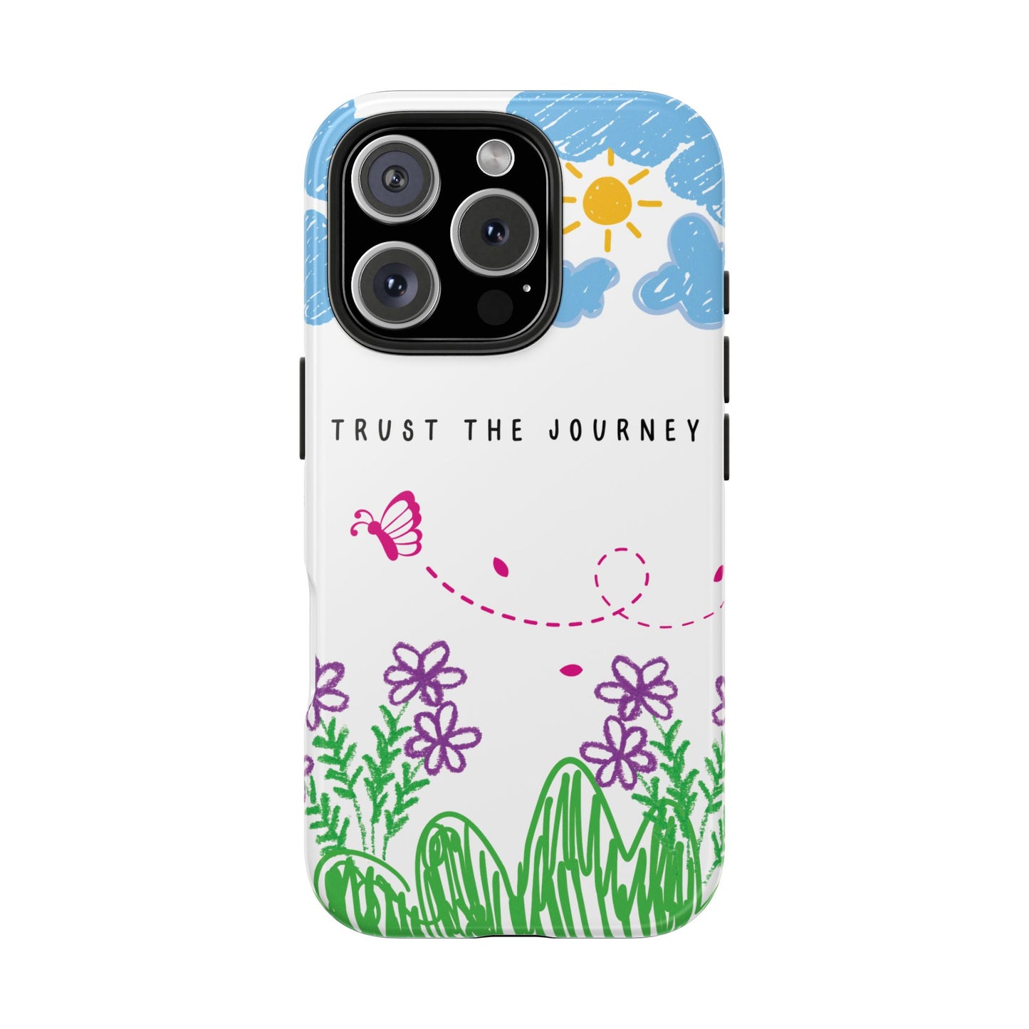 Trust the Journey Doodle Art iPhone Case