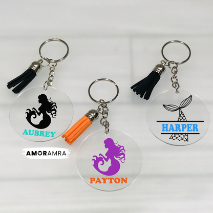 Personalized Mermaid Keychain - Amor Amra
