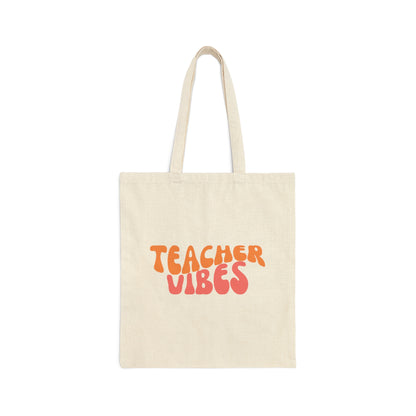 Teacher Tote Bag - Teacher Vibes - Amor Amra
