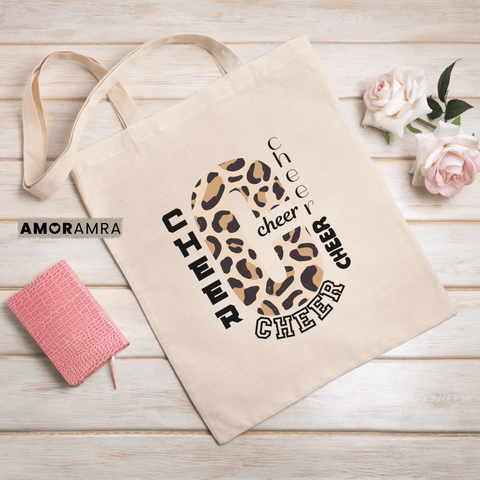 Cheer Tote | Cheetah Print Cheer Bag - Amor Amra