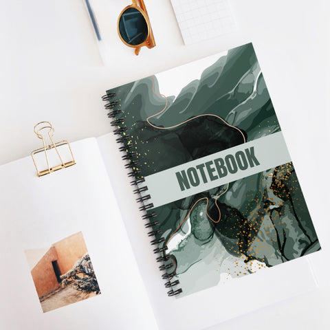 Green Marble Notebook