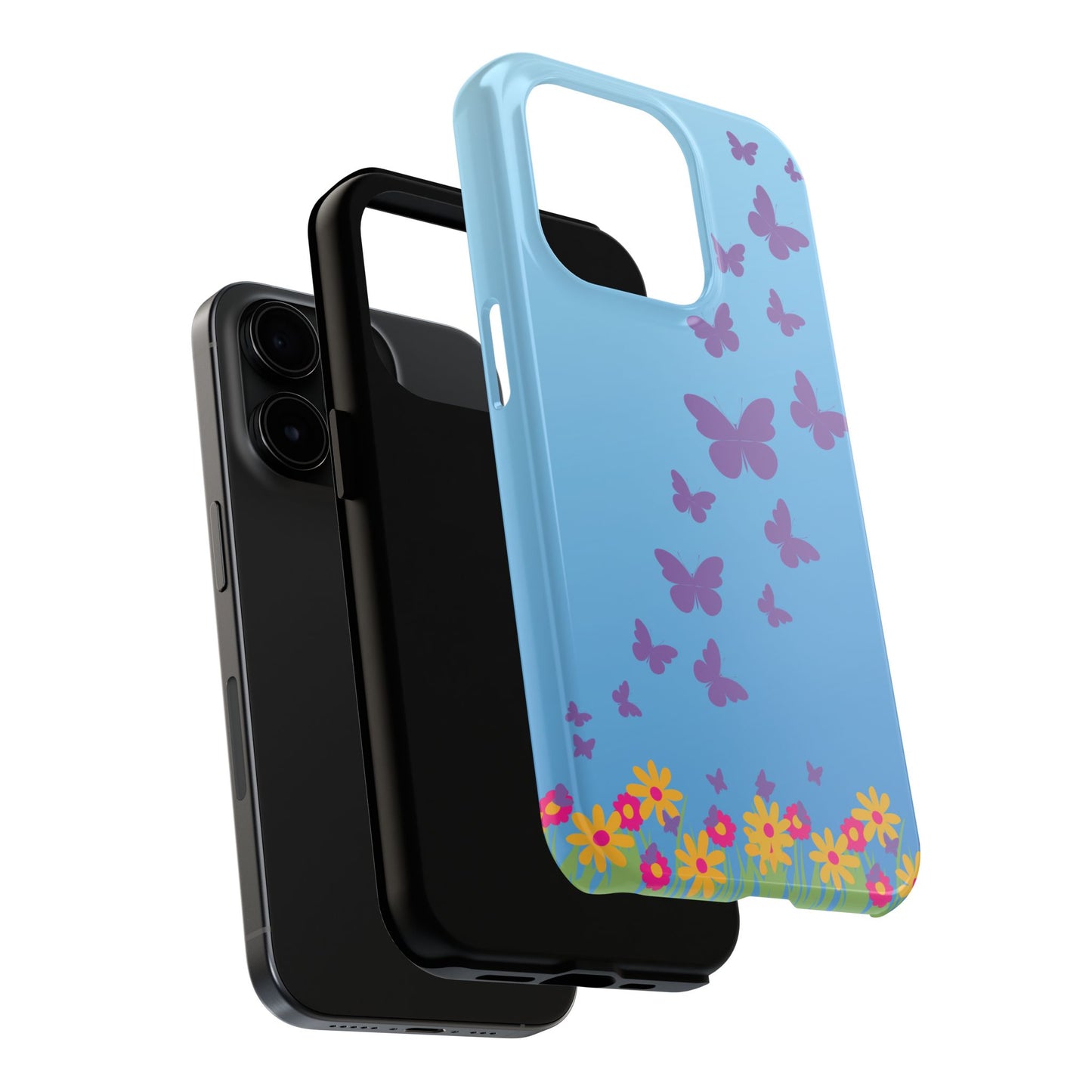 Purple Butterfly iPhone Case