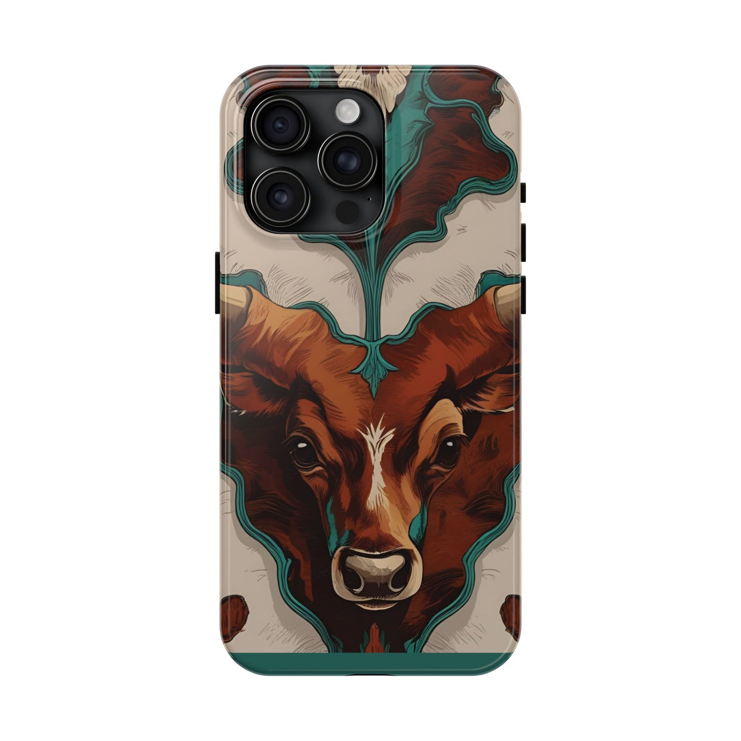 Western Longhorn Bull Phone Case