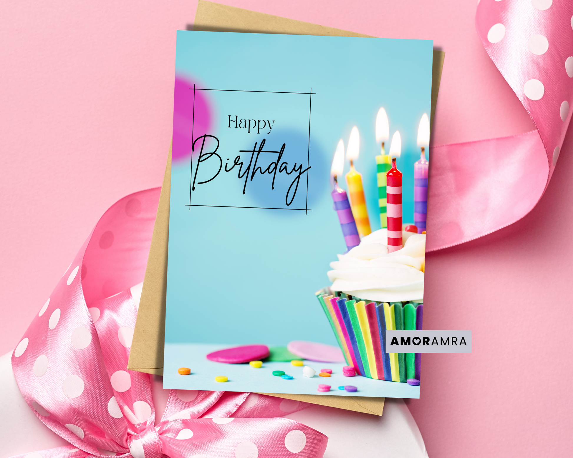 Birthday Card | Cupcake - Amor Amra