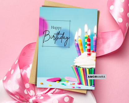 Birthday Card | Cupcake - Amor Amra