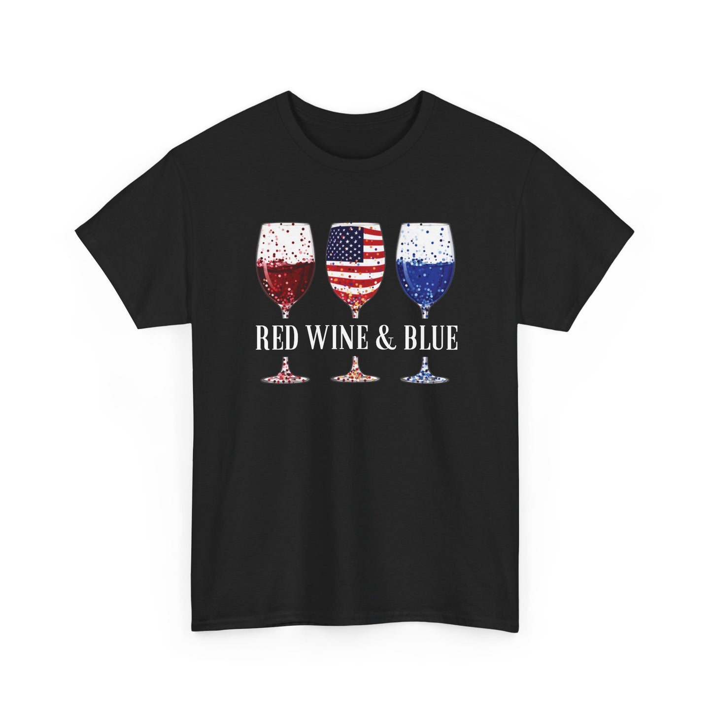 Red Wine and Blue Shirt | 4th of July Tee - Amor Amra
