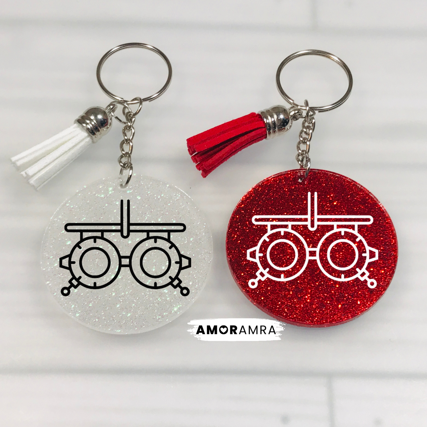 Optometrist Keychain | Eye Doctor OD Gift - Amor Amra