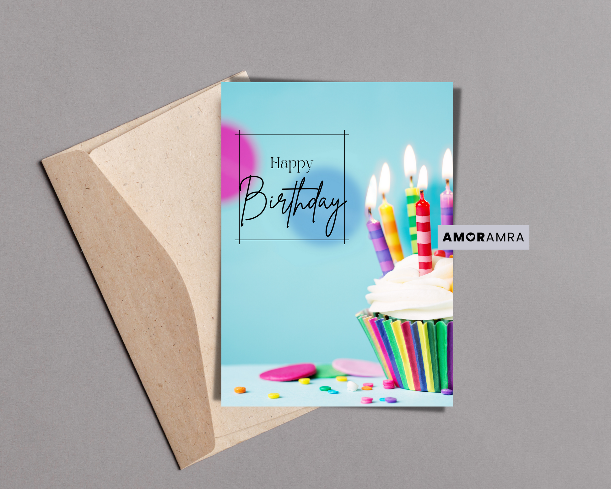 Birthday Card | Cupcake - Amor Amra
