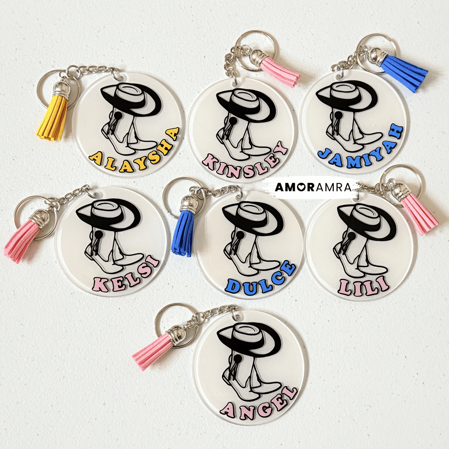 Personalized Drill Team Keychain - Amor Amra