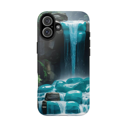 Turquoise Gemstone Waterfall Phone Case