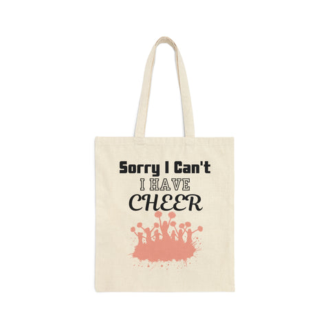 Cheer Tote | Sorry I Can't I Have Cheer Bag - Amor Amra