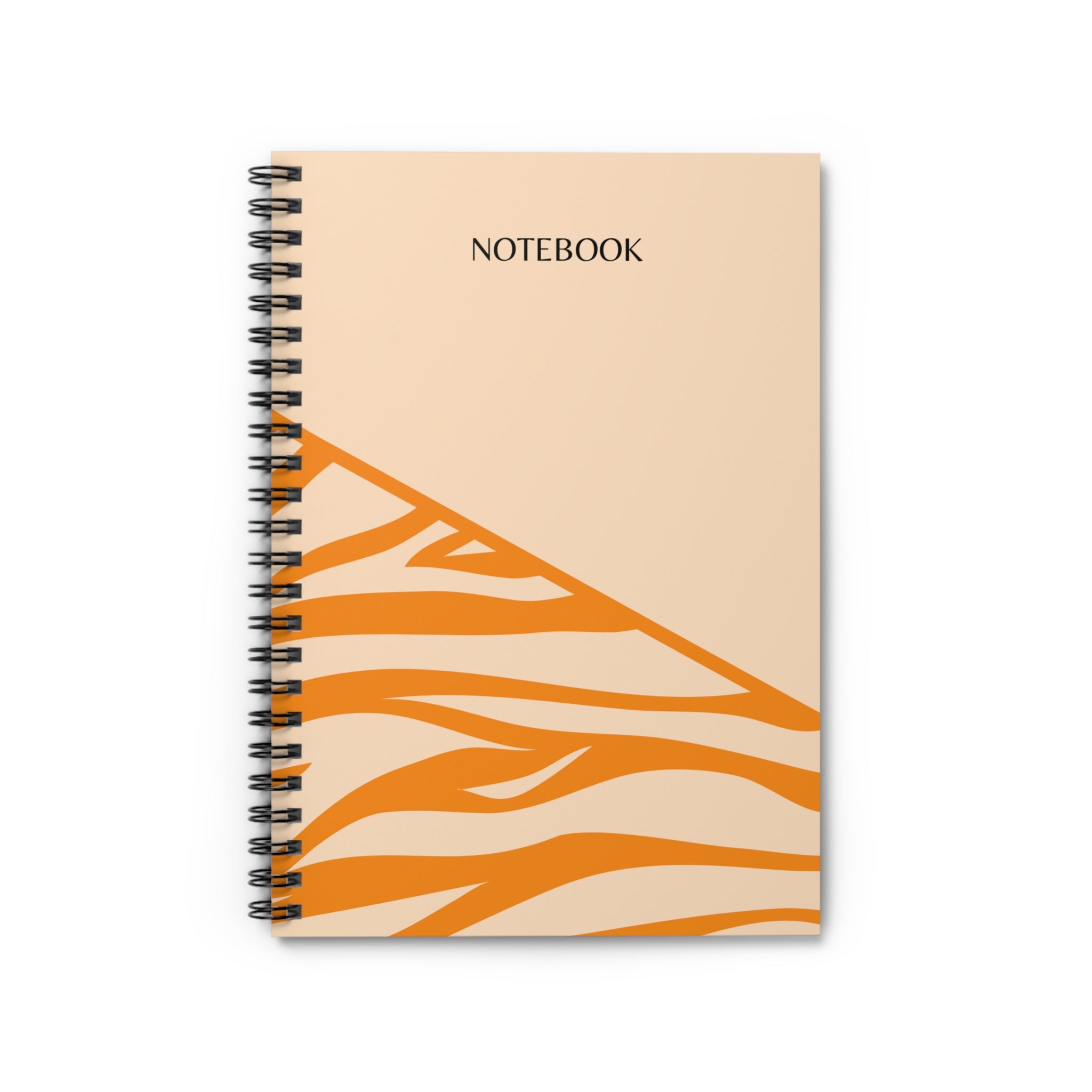 Orange Zebra Print Notebook