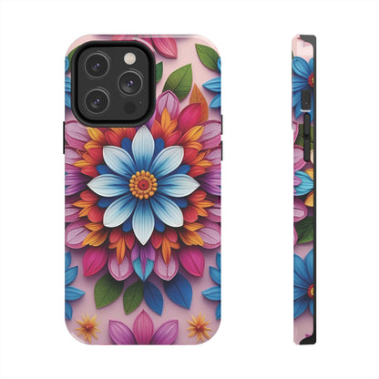 Vibrant Boho Floral Mandala iPhone Case