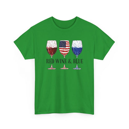 Red Wine and Blue Shirt | 4th of July Tee - Amor Amra