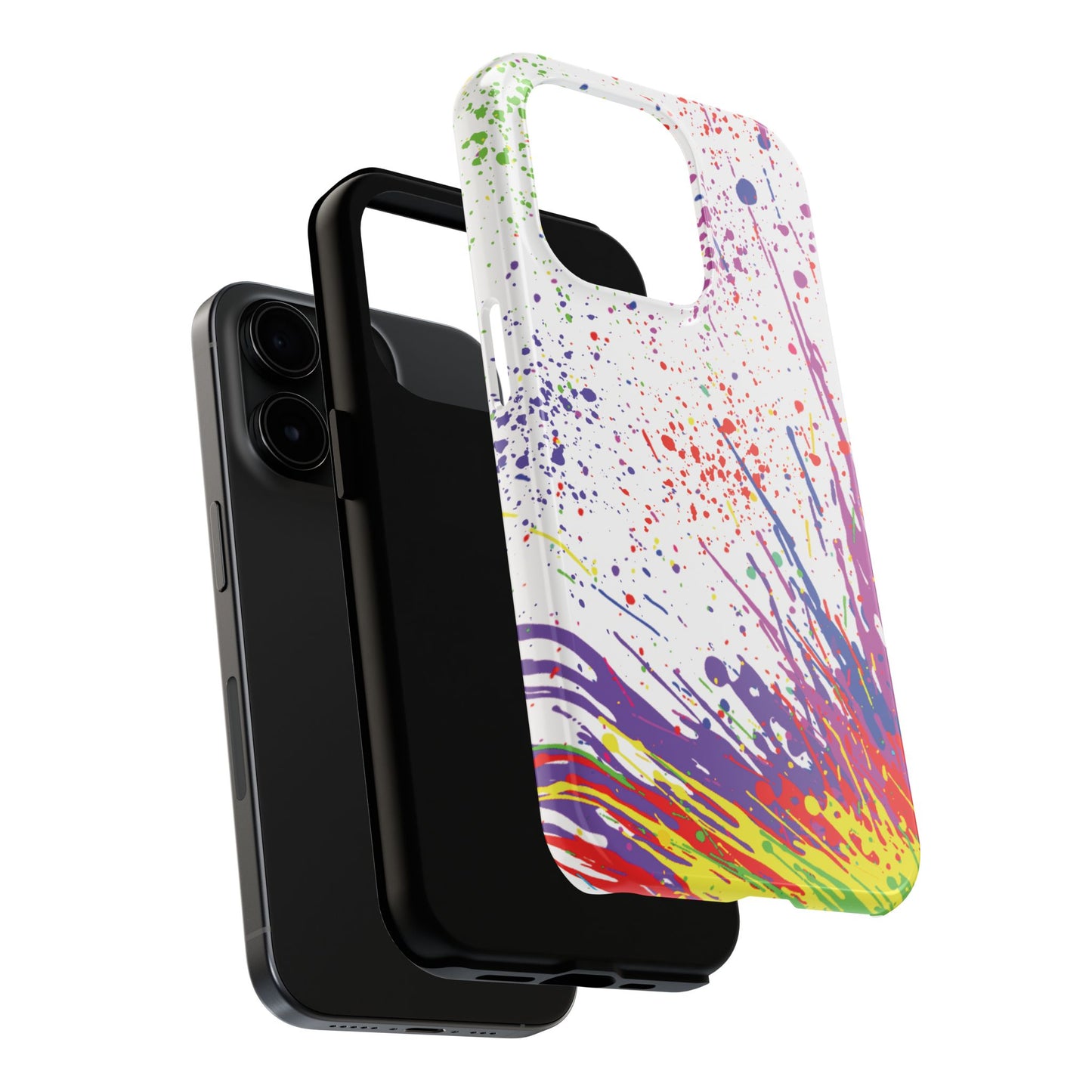 Colorful Paint Splatter iPhone Case