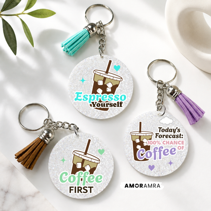 Iced Coffee Keychain