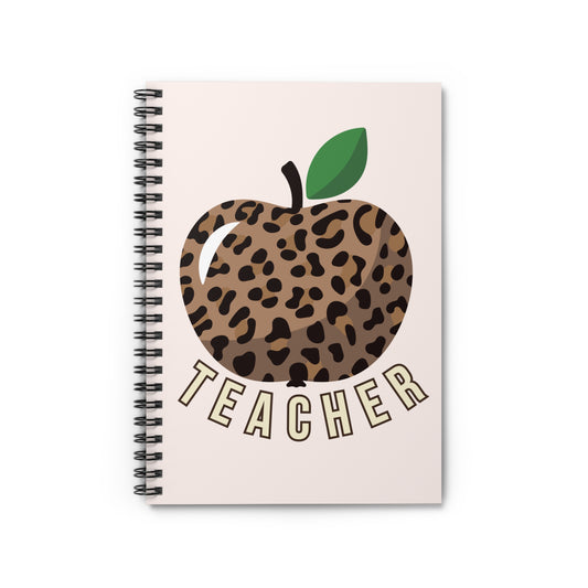 Cheetah Print Apple Notebook - Amor Amra