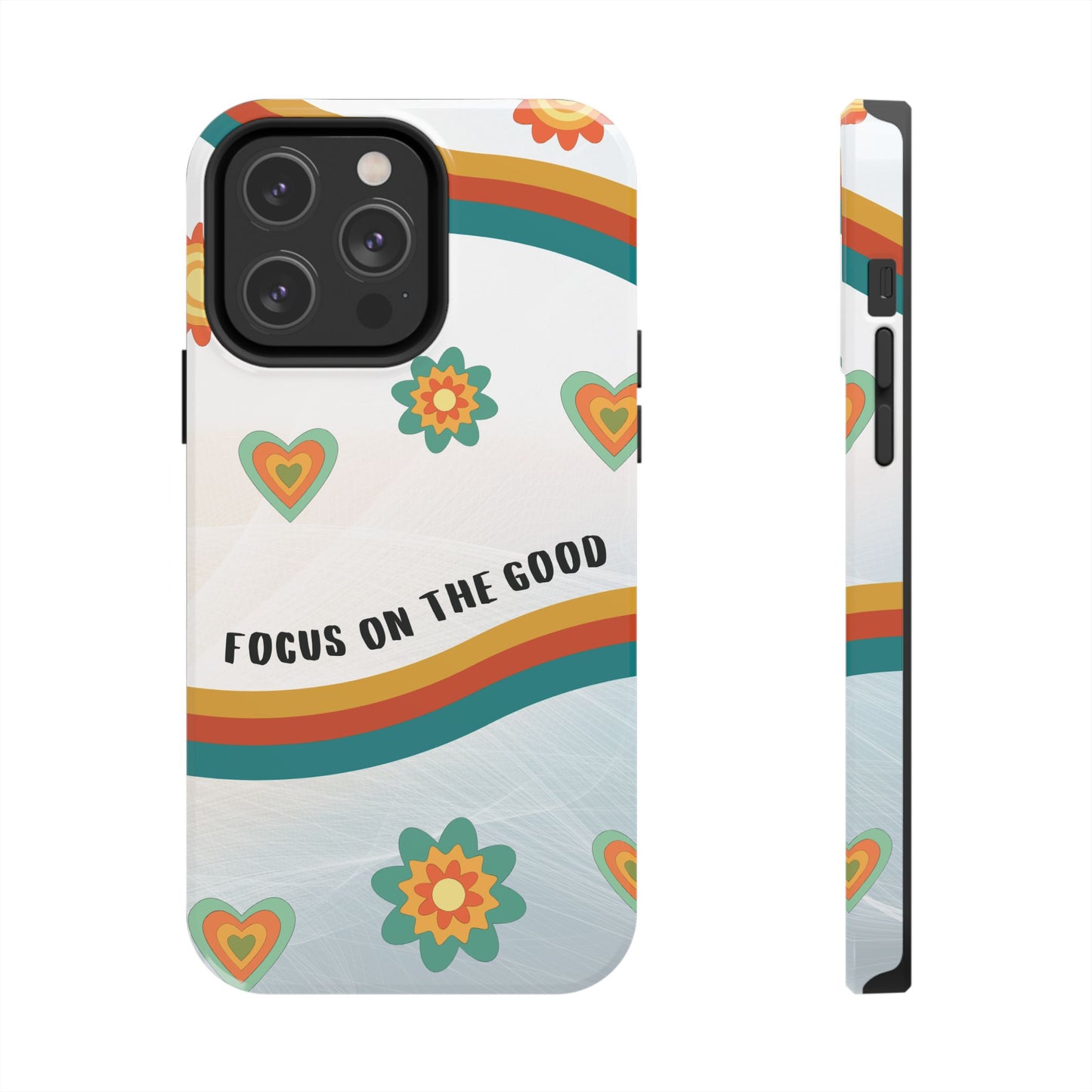 Focus On the Good Retro iPhone Case
