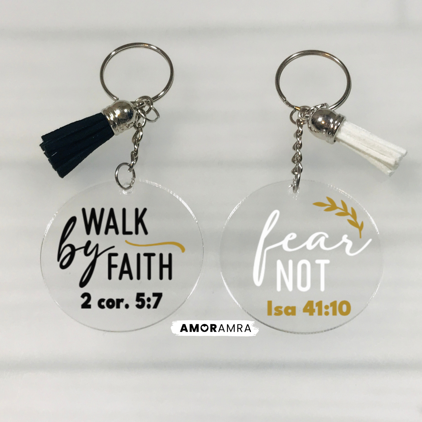 Christian Bible Verse Keychain