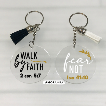 Christian Bible Verse Keychain