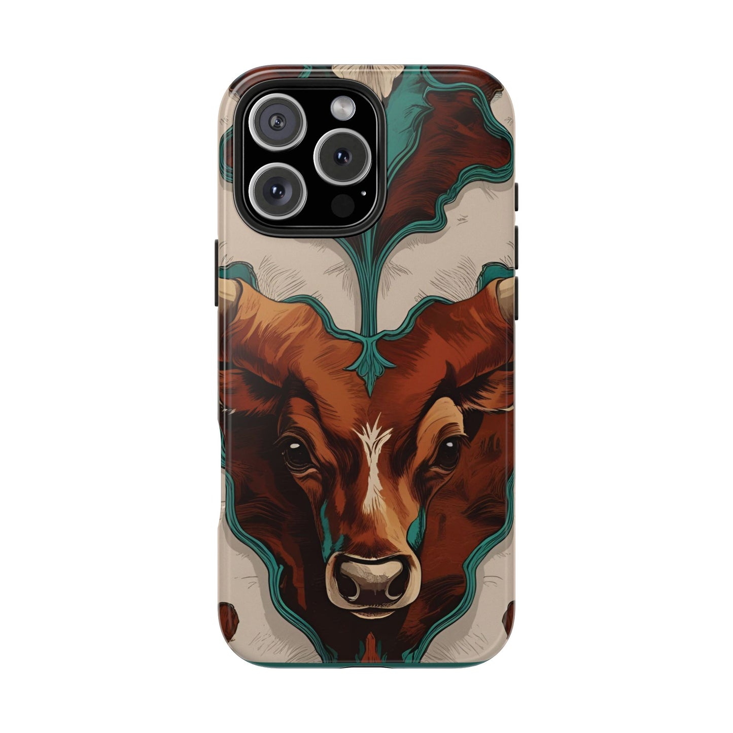 Western Longhorn Bull Phone Case