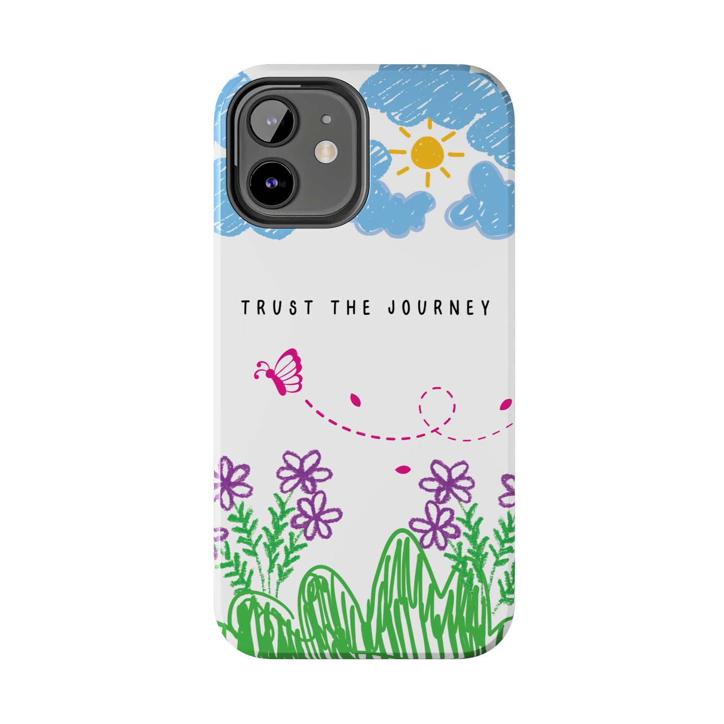 Trust the Journey Doodle Art iPhone Case