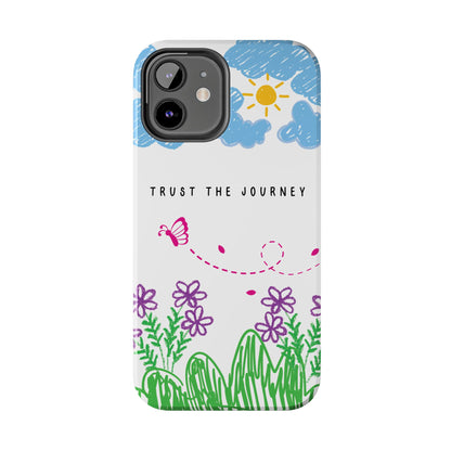 Trust the Journey Doodle Art iPhone Case