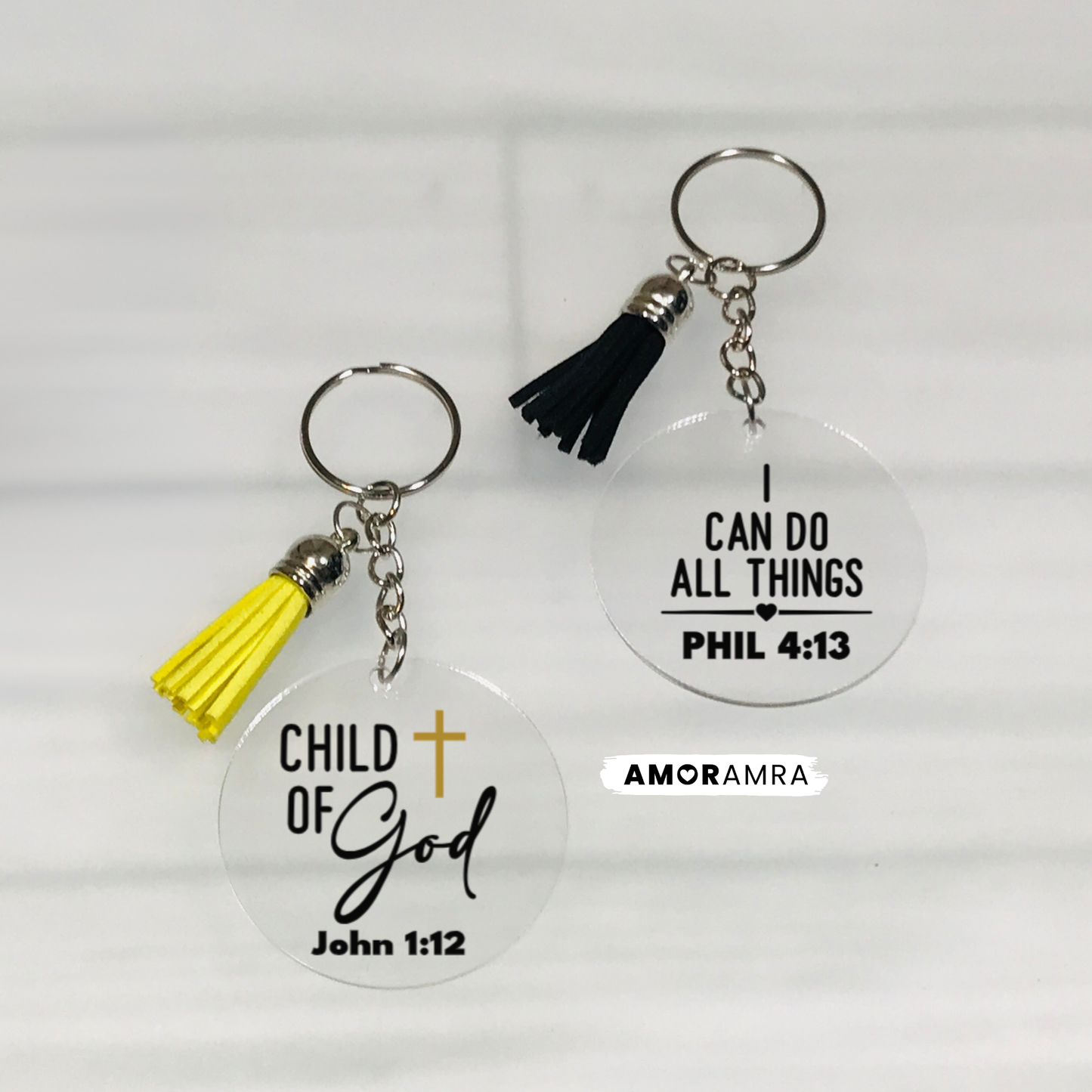 Christian Bible Verse Keychain