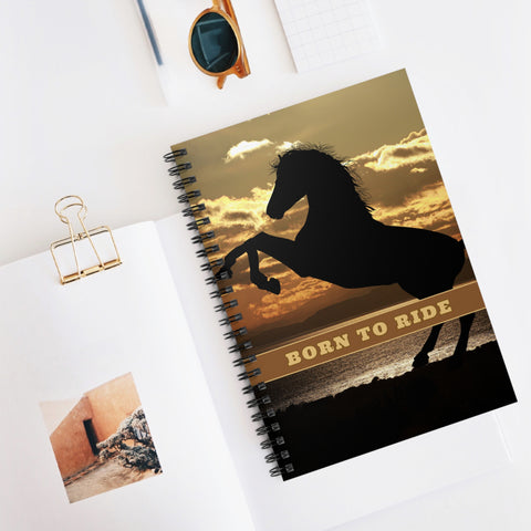 Born To Ride Horses Notebook