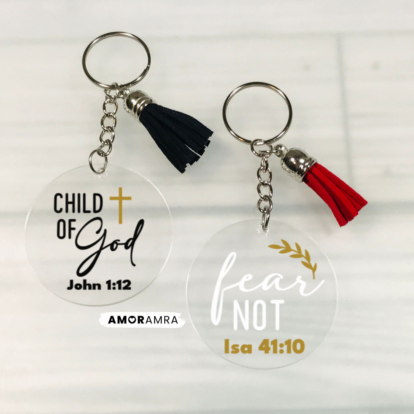 Christian Bible Verse Keychain