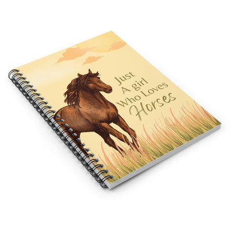 Just A Girl Who Loves Horses Notebook