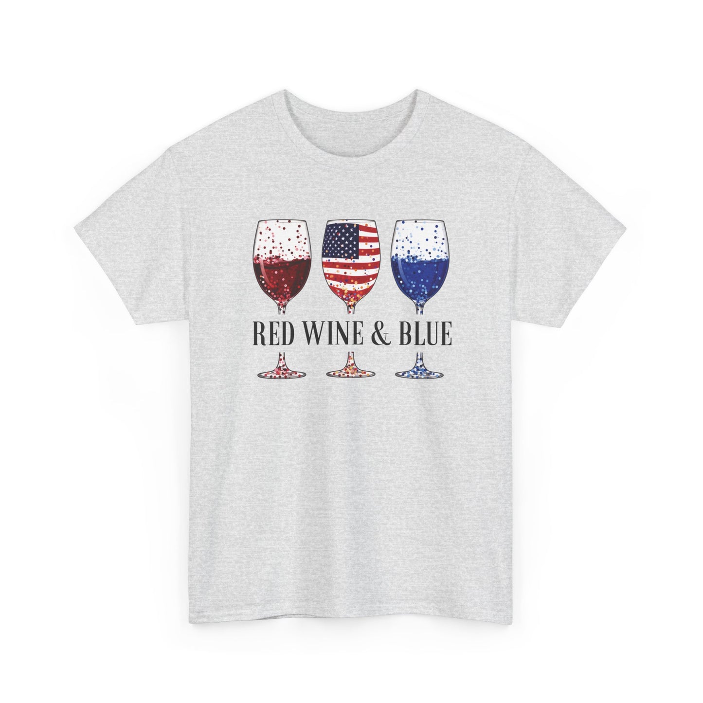 Red Wine and Blue Shirt | 4th of July Tee - Amor Amra