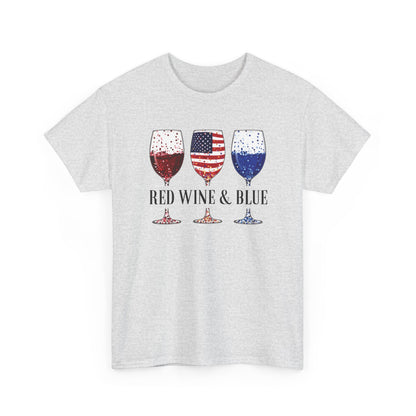 Red Wine and Blue Shirt | 4th of July Tee - Amor Amra