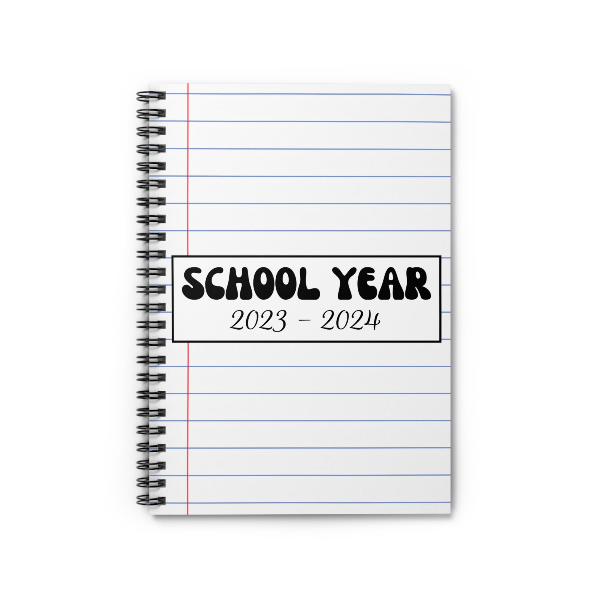 Notebook Paper Cover: School Year 2023-2024 Notebook - Amor Amra