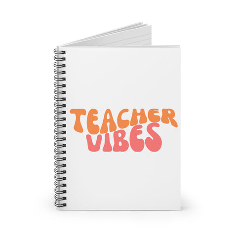 Teacher Vibes (groovy) Notebook