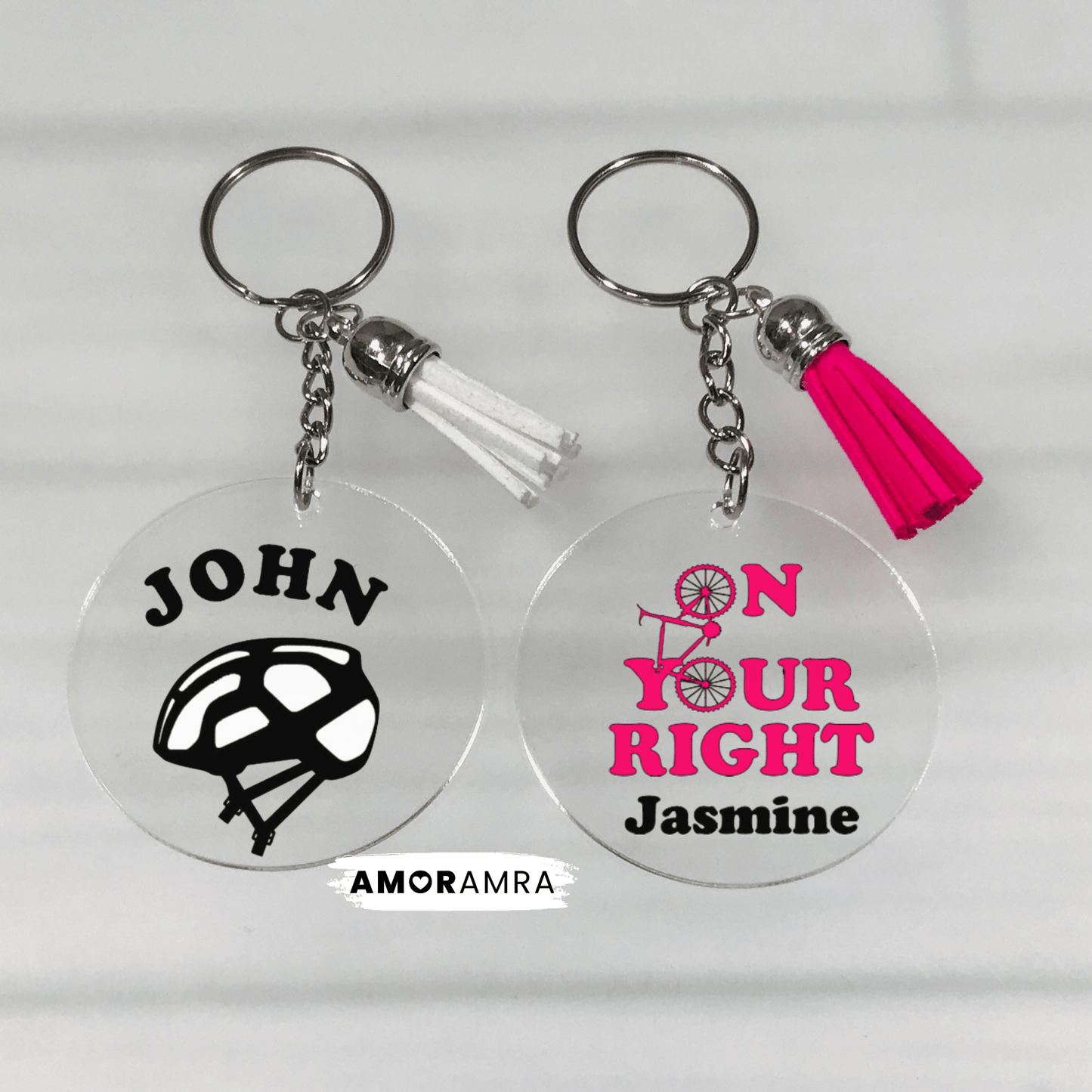Personalized Cycling Keychain