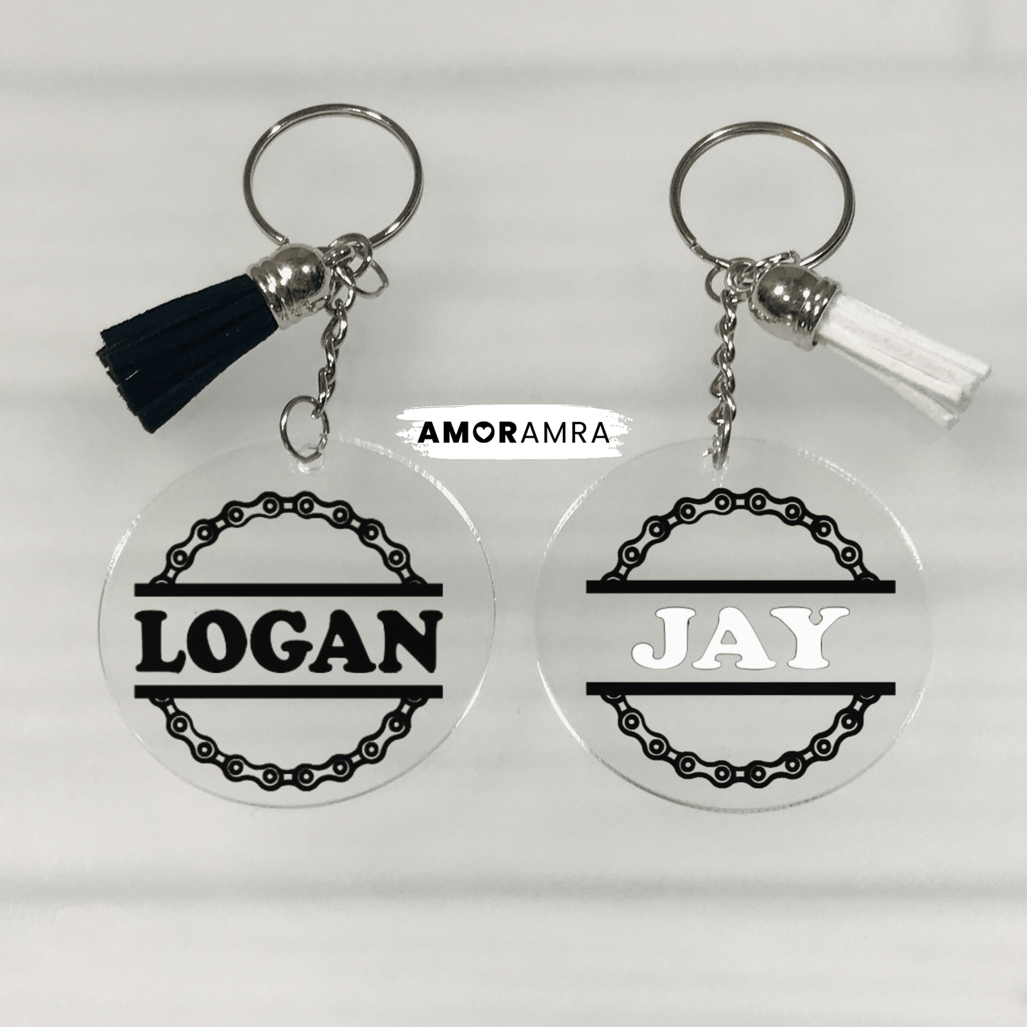 Personalized Cycling Keychain