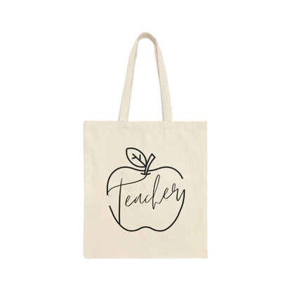 Teacher Tote Bag - Apple Monogram - Amor Amra