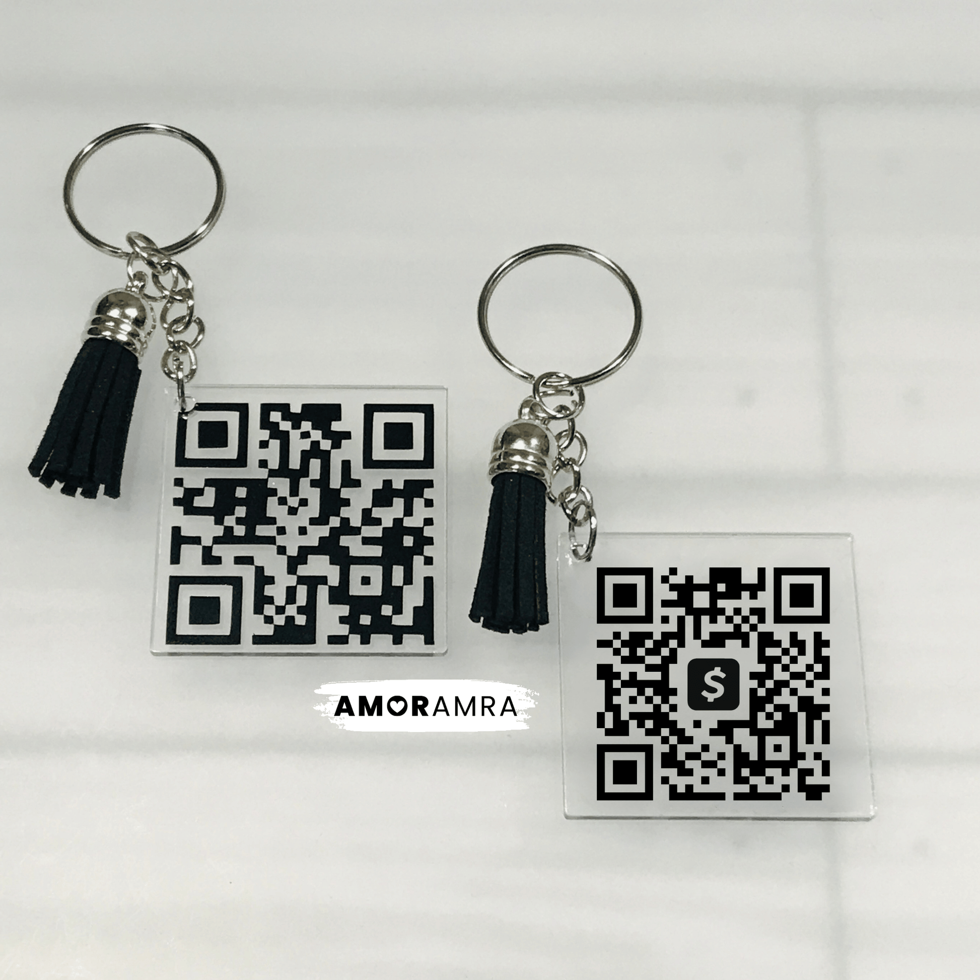 QR Code Keychain - Amor Amra
