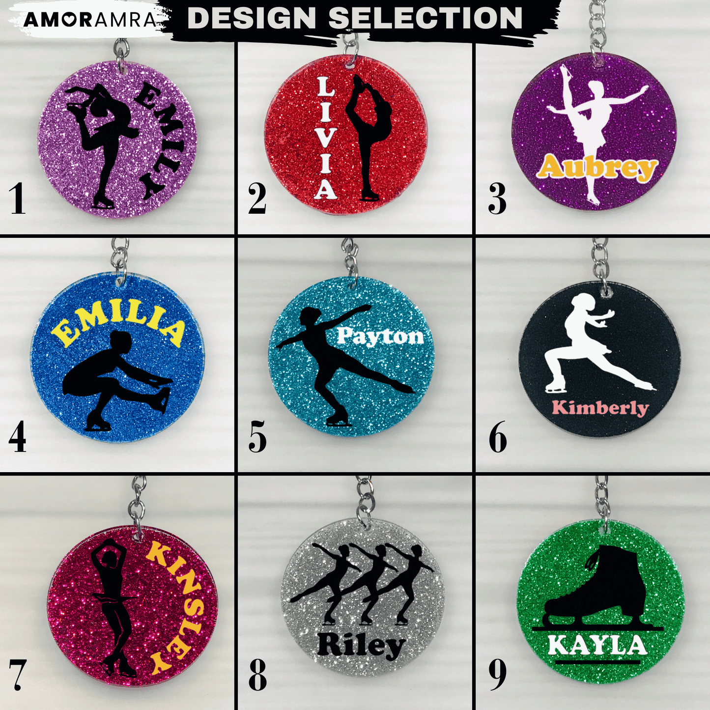 Personalized Figure Skating | Synchronized Skating Keychain