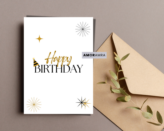 Birthday Card | Happy B-Day - Amor Amra