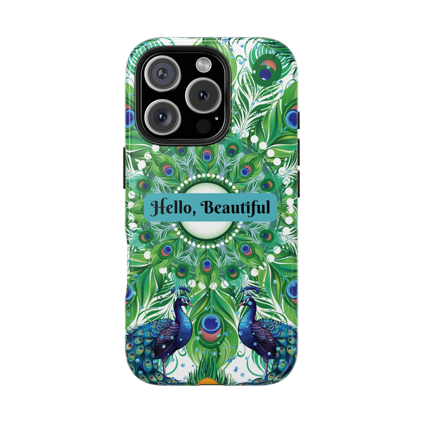 Hello, Beautiful Peacock iPhone Case