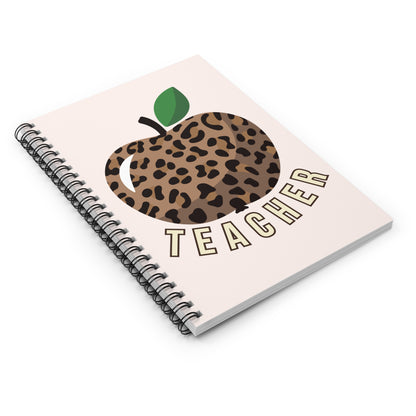 Cheetah Print Apple Notebook - Amor Amra