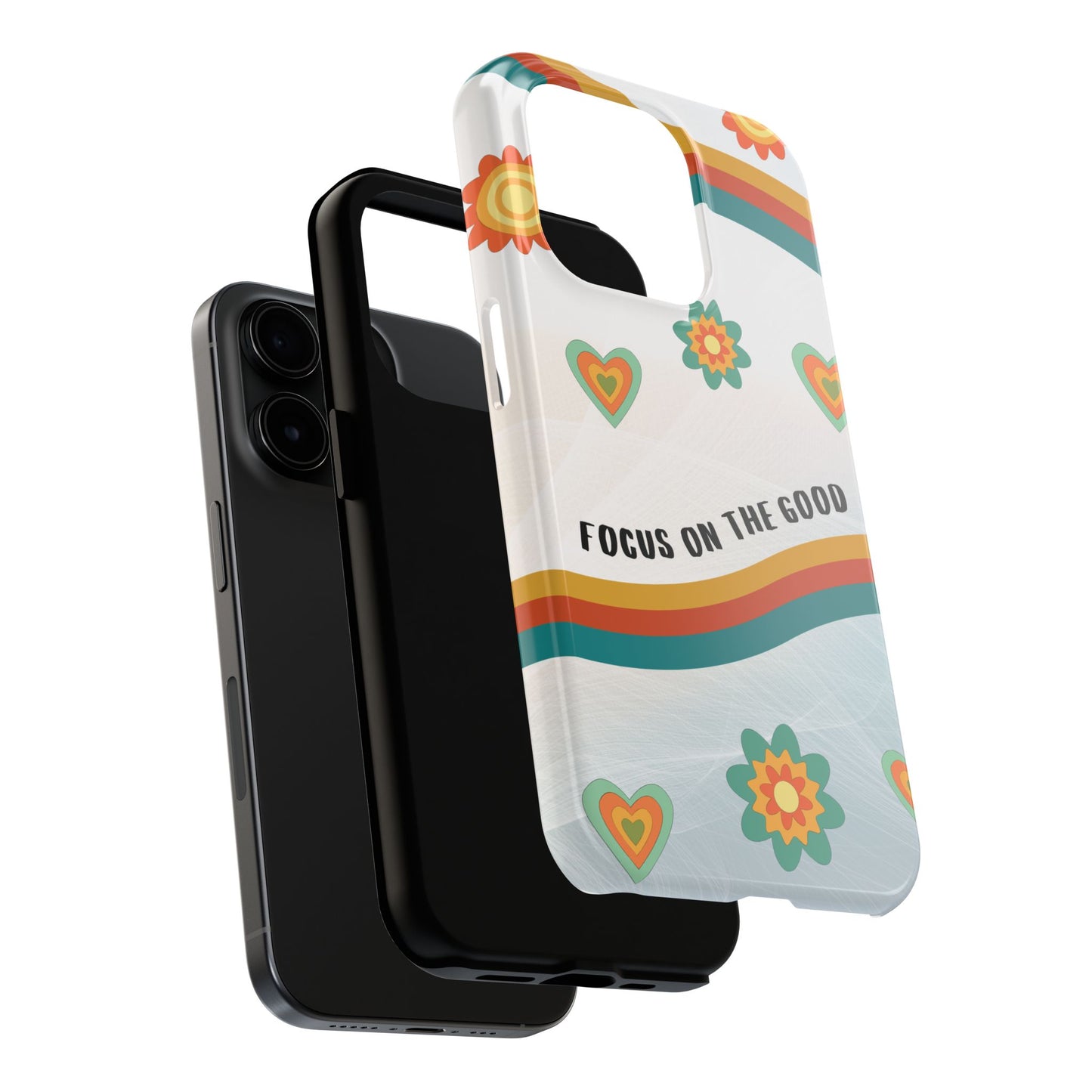 Focus On the Good Retro iPhone Case