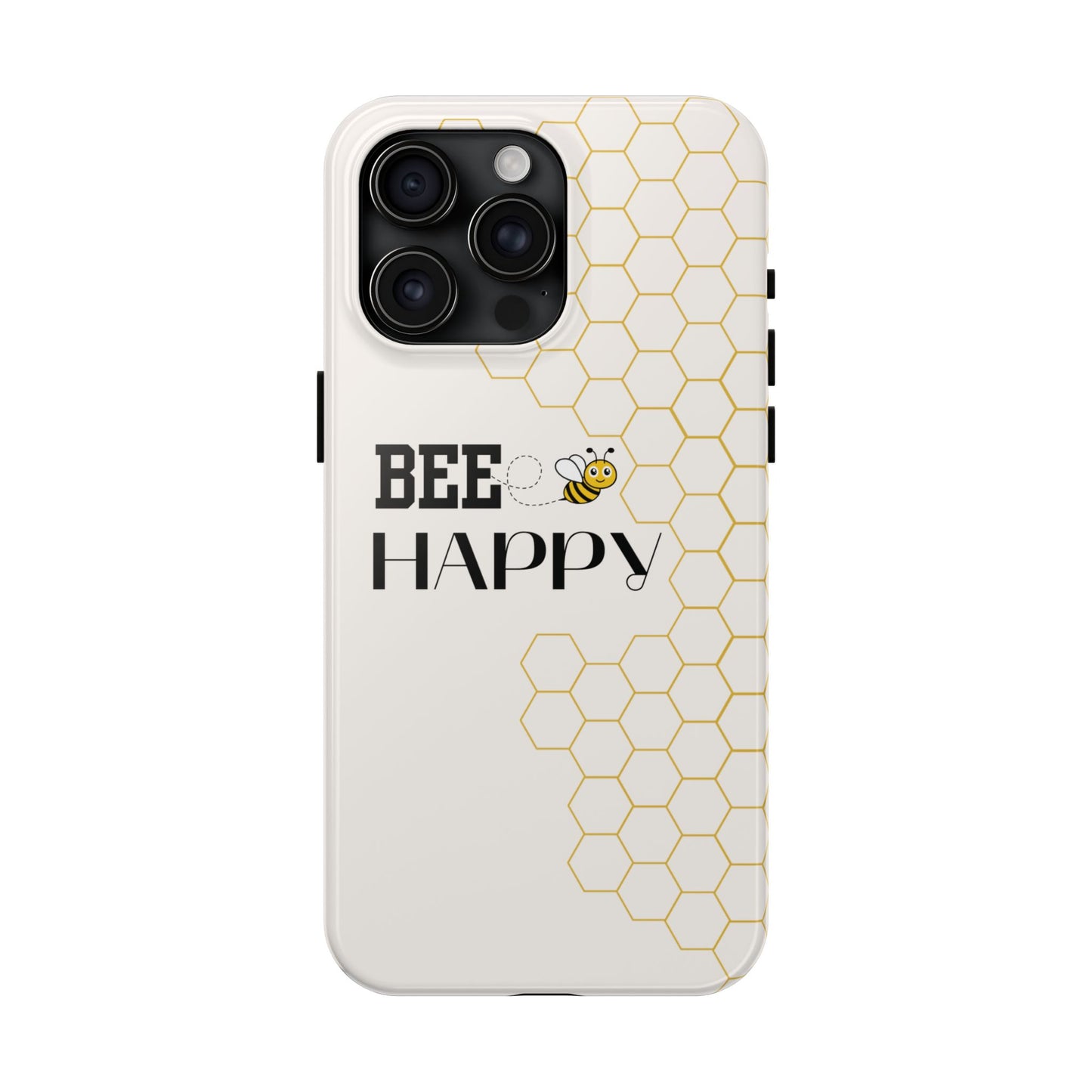 Bumblebee Honeycomb Bee Happy iPhone Case