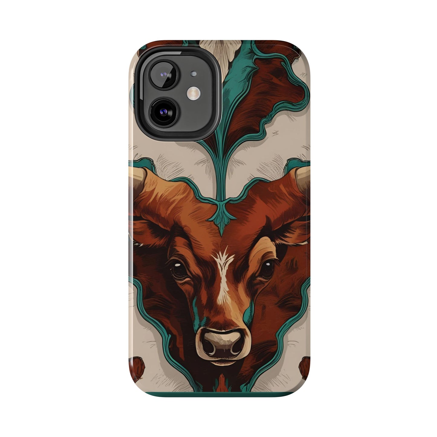 Western Longhorn Bull Phone Case