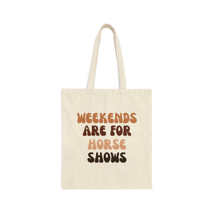 Horse Tote | Weekends Are For Horse Shows Bag - Amor Amra