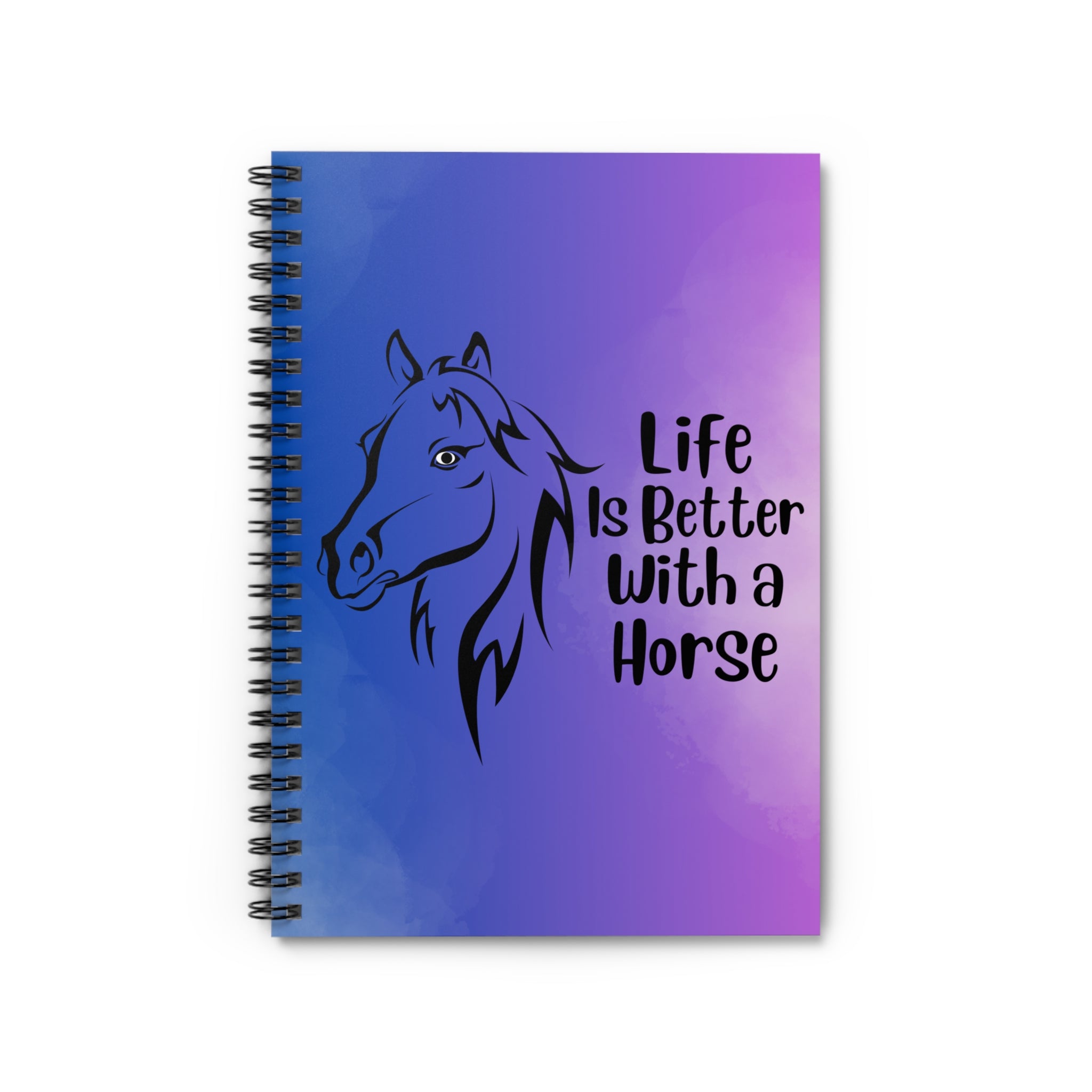 Life Is Better With A Horse (gradient) Notebook